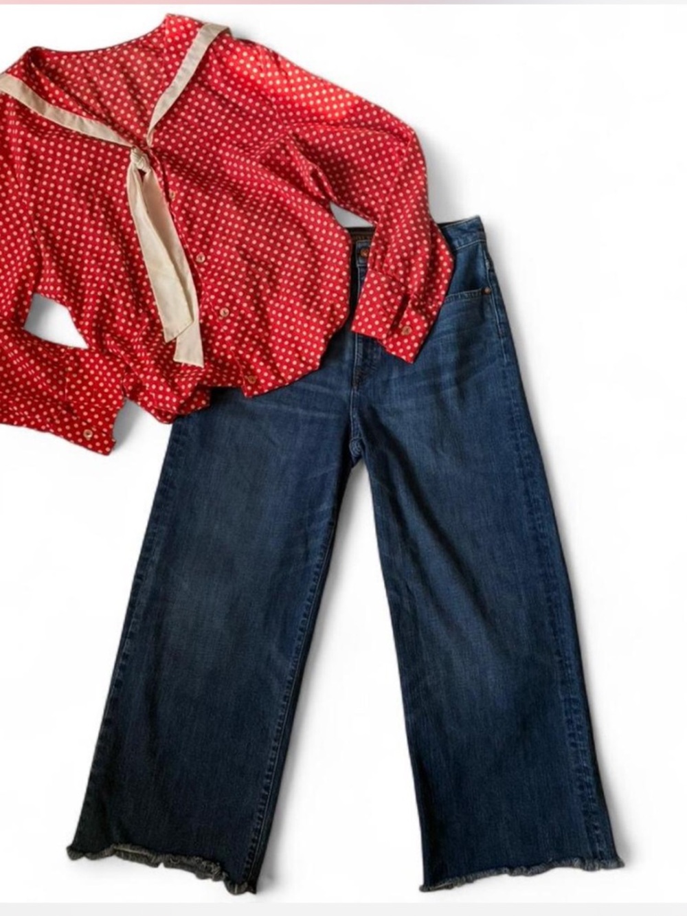 Point Sur Wide Leg Ankle Cropped Denim